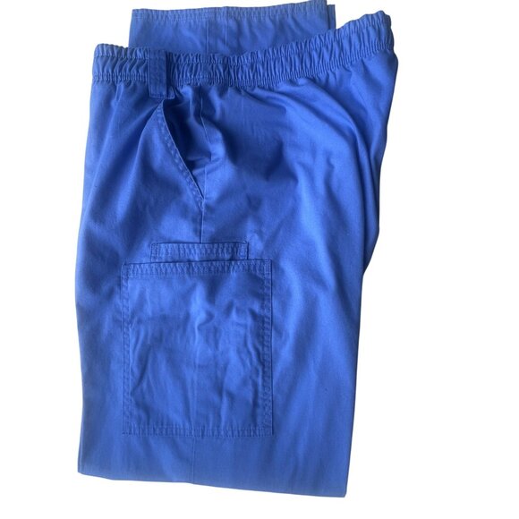Dickies Blue XL EDS Signature Unisex Zip Fly Pull-On Scrub Pant | 81006 Cargo - Picture 4 of 9